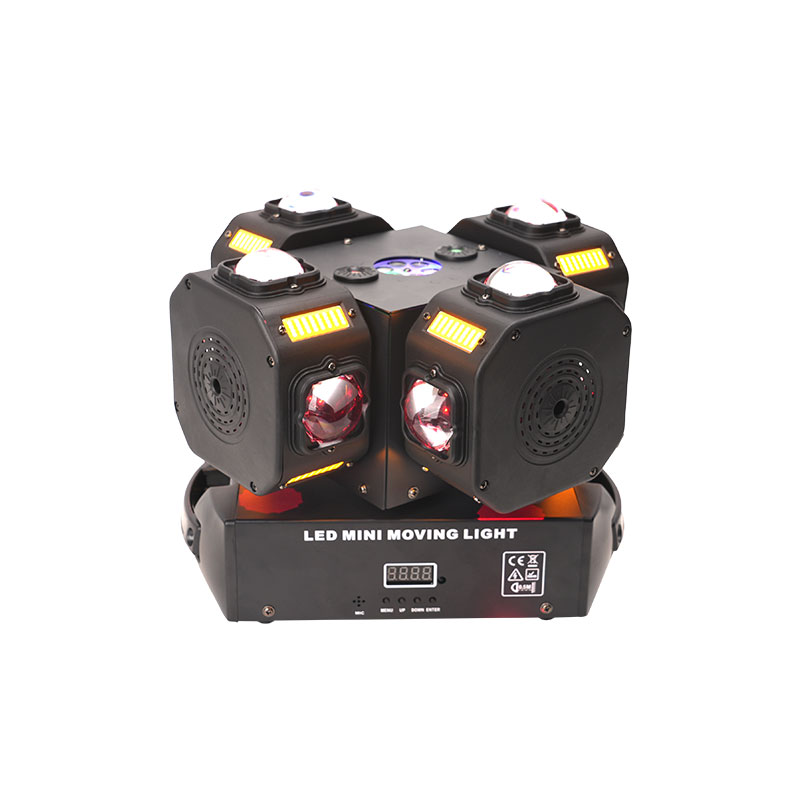 Gecko Lighting & Decor - 200W 4ヘッドパターン Gecko ムービングヘッドライト DMX512 サウンドコントロール