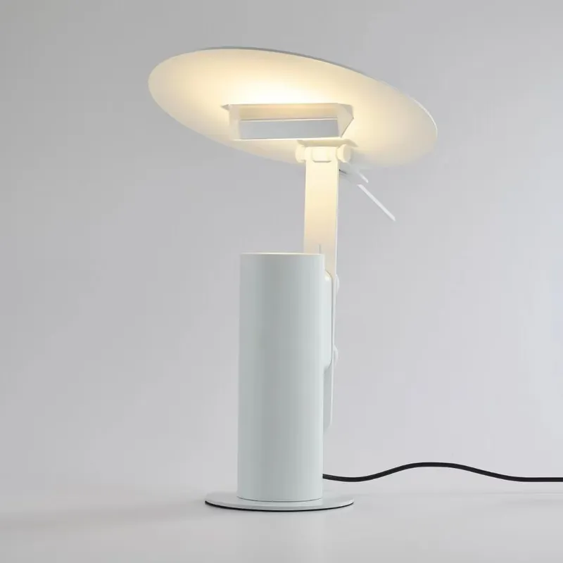 Lighting Decor For Bedroom - モダンでクリエイティブなシンプルレインボー雰囲気、目に優しい調光可能なCOB LEDアルミ製テーブルランプ、寝室装飾用RGBライト