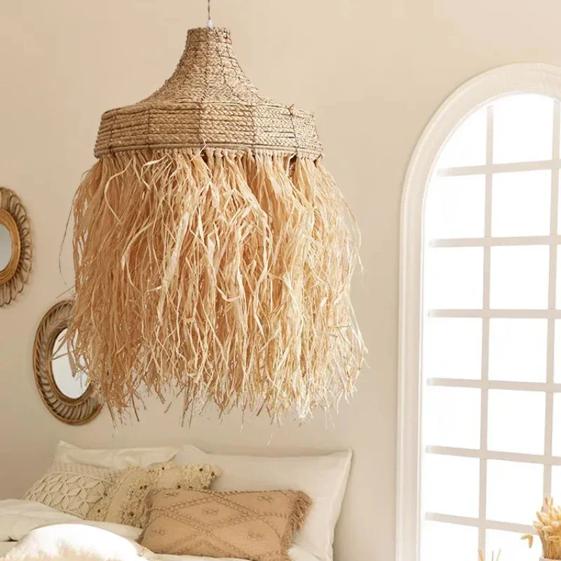 Decor Lighting Australia - 手作りの籐製ペンダントランプ、侘び寂びナチュラルスタイルの吊り下げ照明、タイ、日本、オーストラリアの家の装飾に