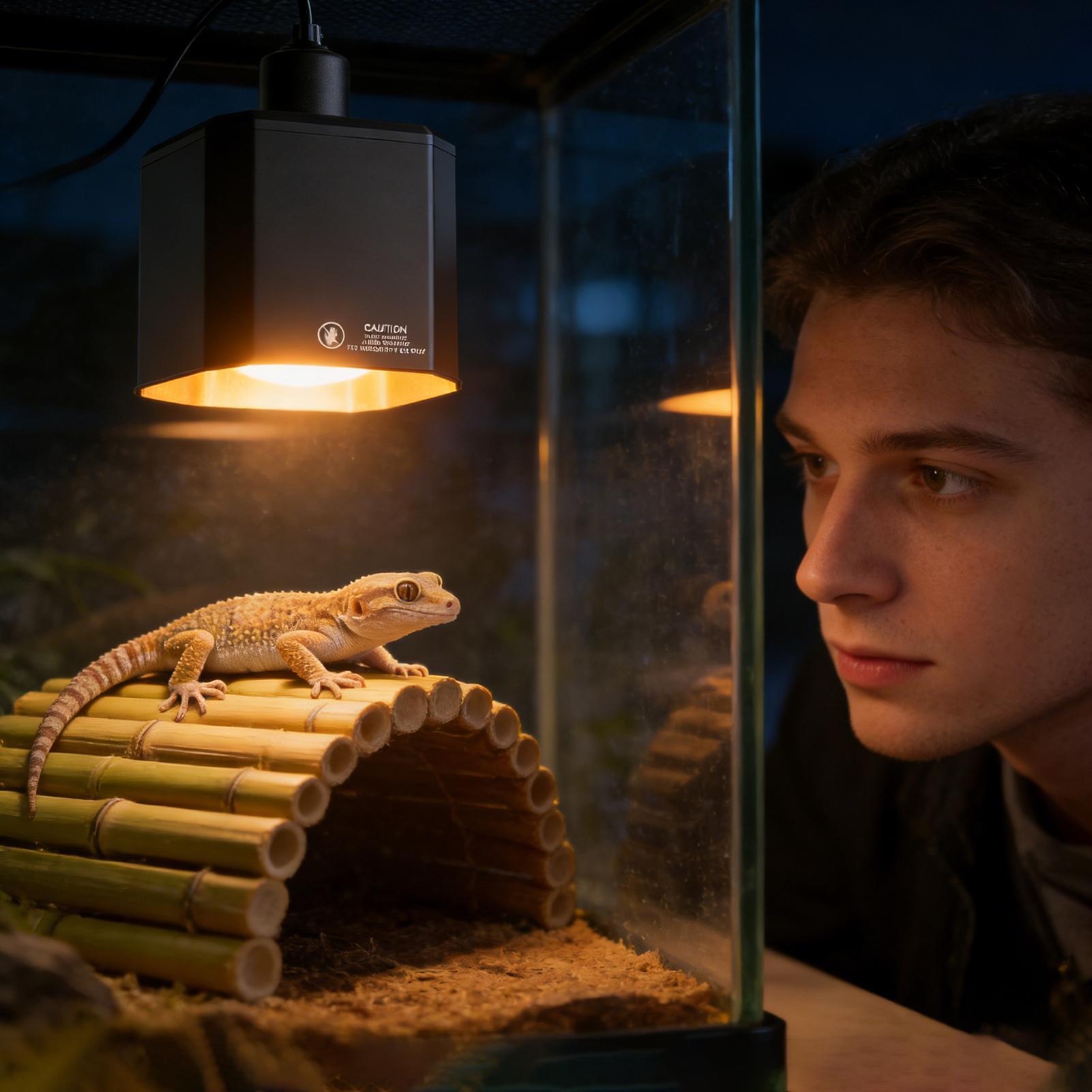 爬虫類ヒートランプカバー 爬虫類熱照明カバー テラリウムヒー - Gecko Lighting & Decor のレビューと価格