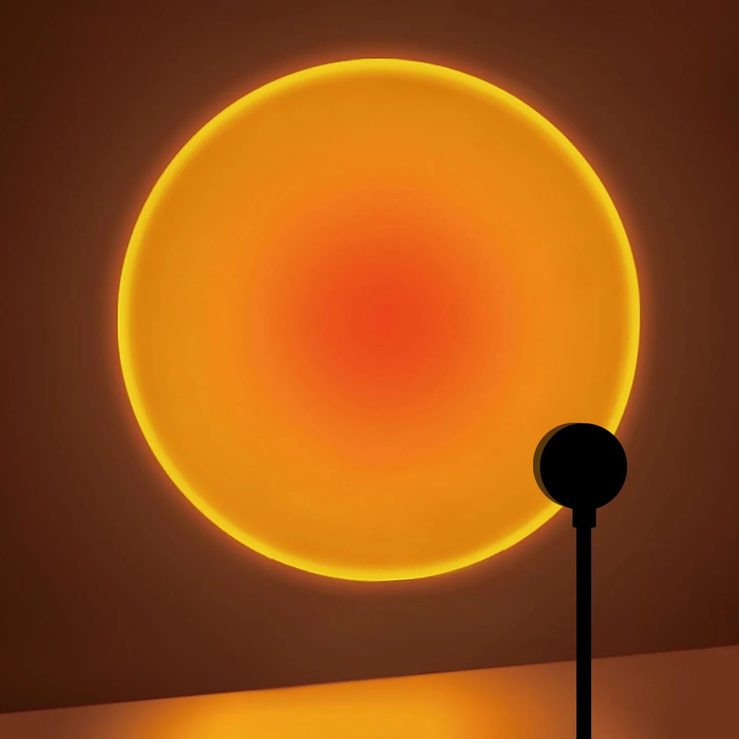 1個のUSBサンセットプロジェクションランプ、家の装飾用雰囲 - Sunset Lamp Projection のレビューと価格