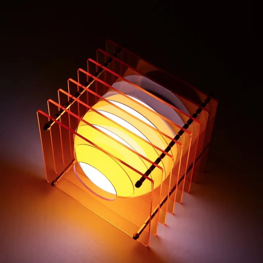 DIY アクリル千層ランプムーンランプデスクトップ装飾中断雰 - Lighting Decor In Room のレビューと価格