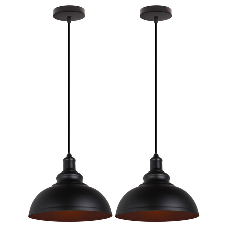 2個アメリカンロフト鉄ペンダントライトダイニングルーム店カフ - Lighting Decor Store のレビューと価格