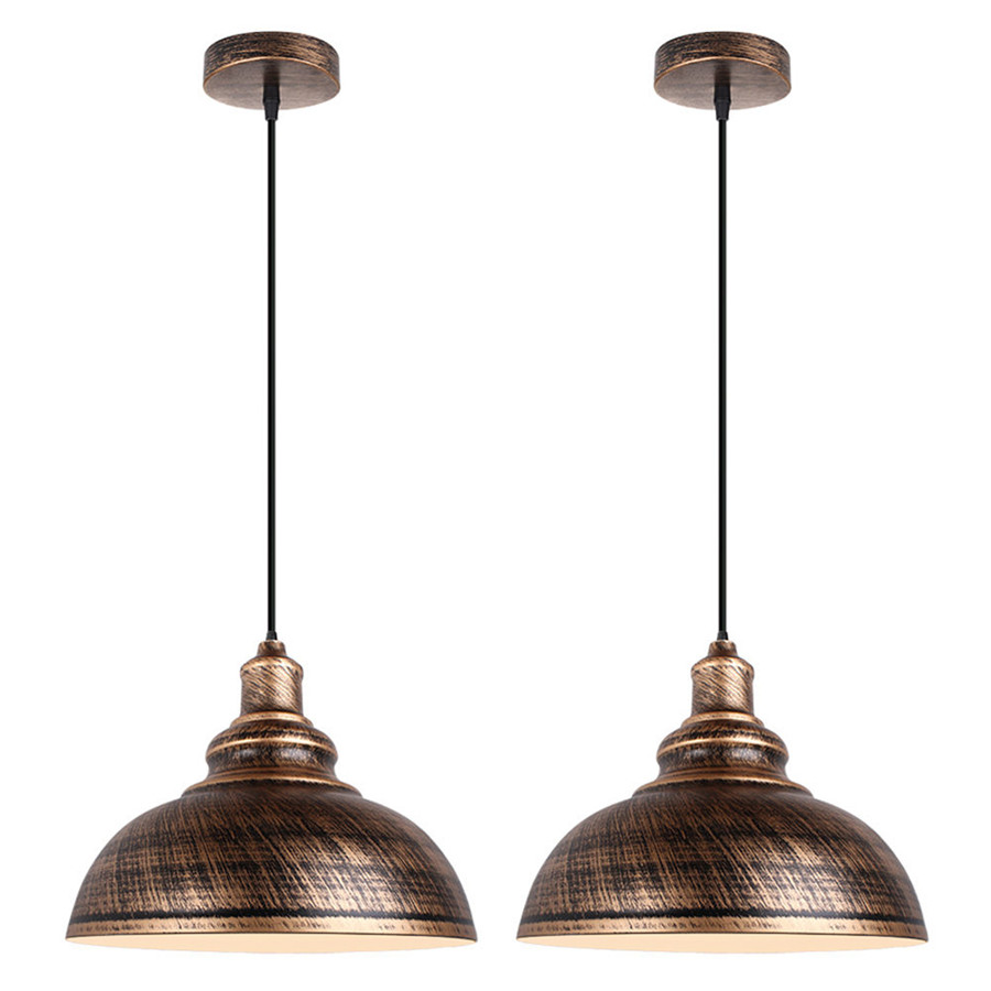2個アメリカンロフト鉄ペンダントライトダイニングルーム店カフ - Lighting Decor Store のレビューと価格