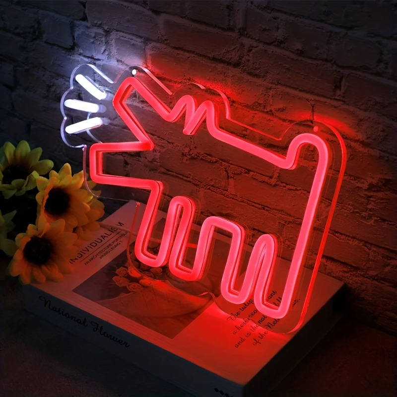 吠える犬ライン LED ネオンライト子供部屋ナイトライト U - Lighting Decor Store のレビューと価格