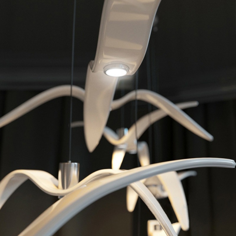 北欧風飛ぶ鳥樹脂ランプ クリエイティブ個性派 バー受付 衣料 - Lighting Decor Store のレビューと価格