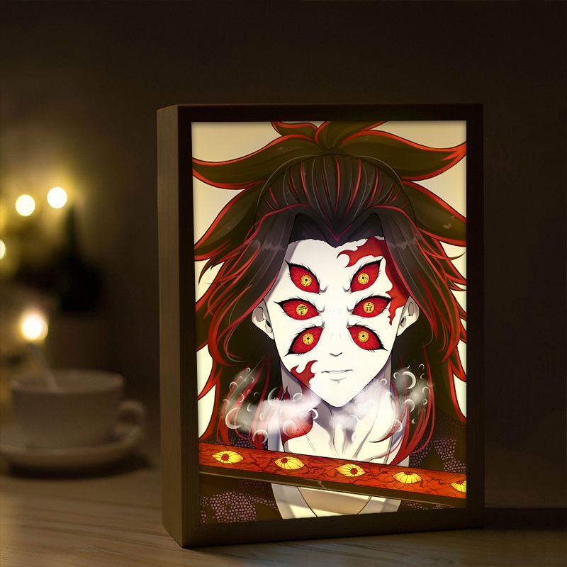 鬼滅の刃 アクションフィギュア ライトペインティング フォト - Lighting Room Decor Photo のレビューと価格