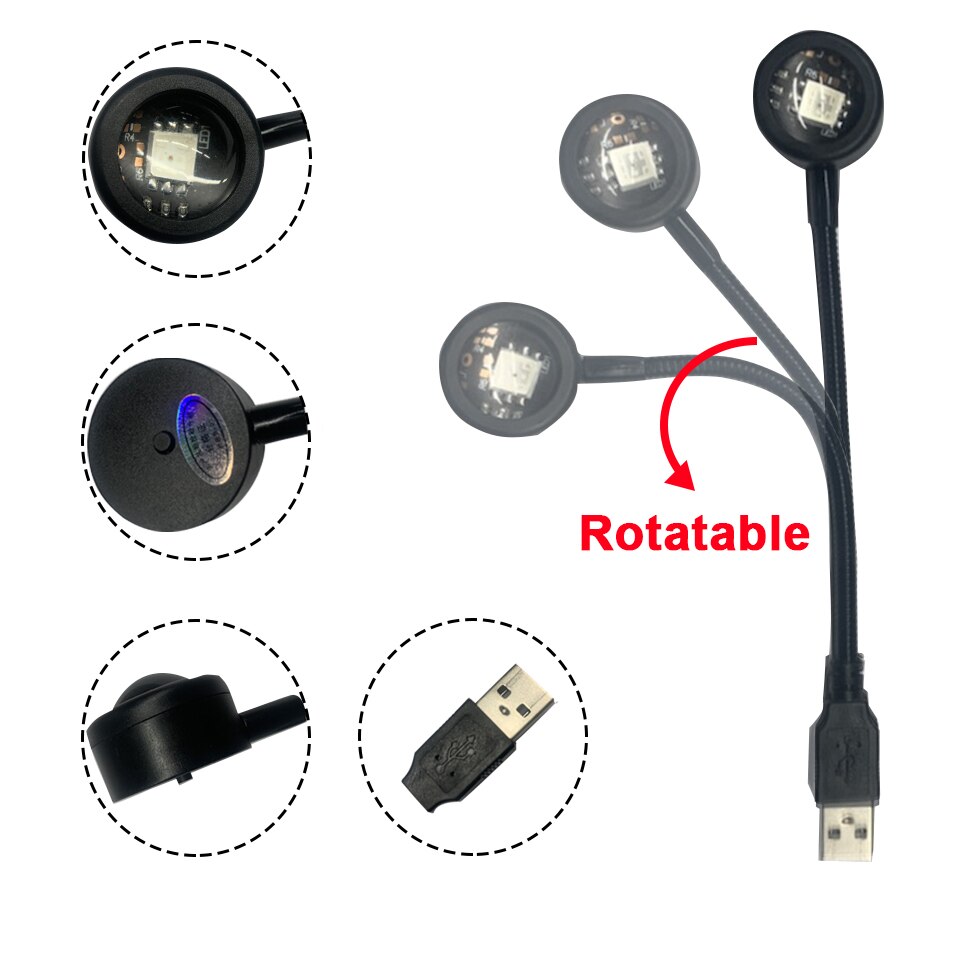 クリエイティブウォールプロジェクションデコレーションUSB  - Lighting Room Decor Photo のレビューと価格
