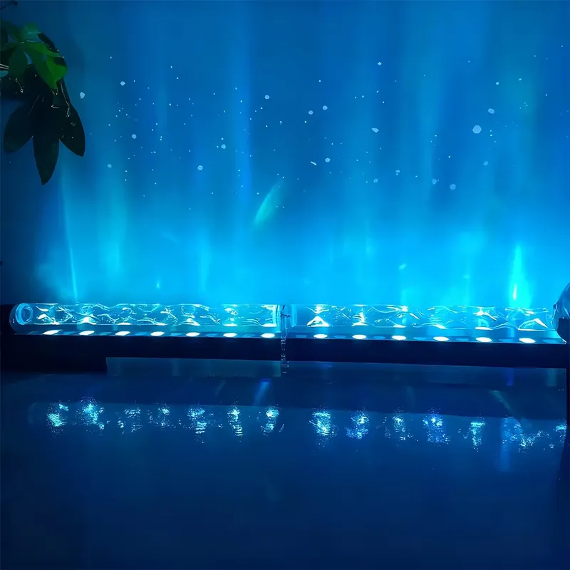 スマート3Dウォールウォッシュ炎投影ライト、水波紋雰囲気ラン - Lighting Decor For Bedroom のレビューと価格