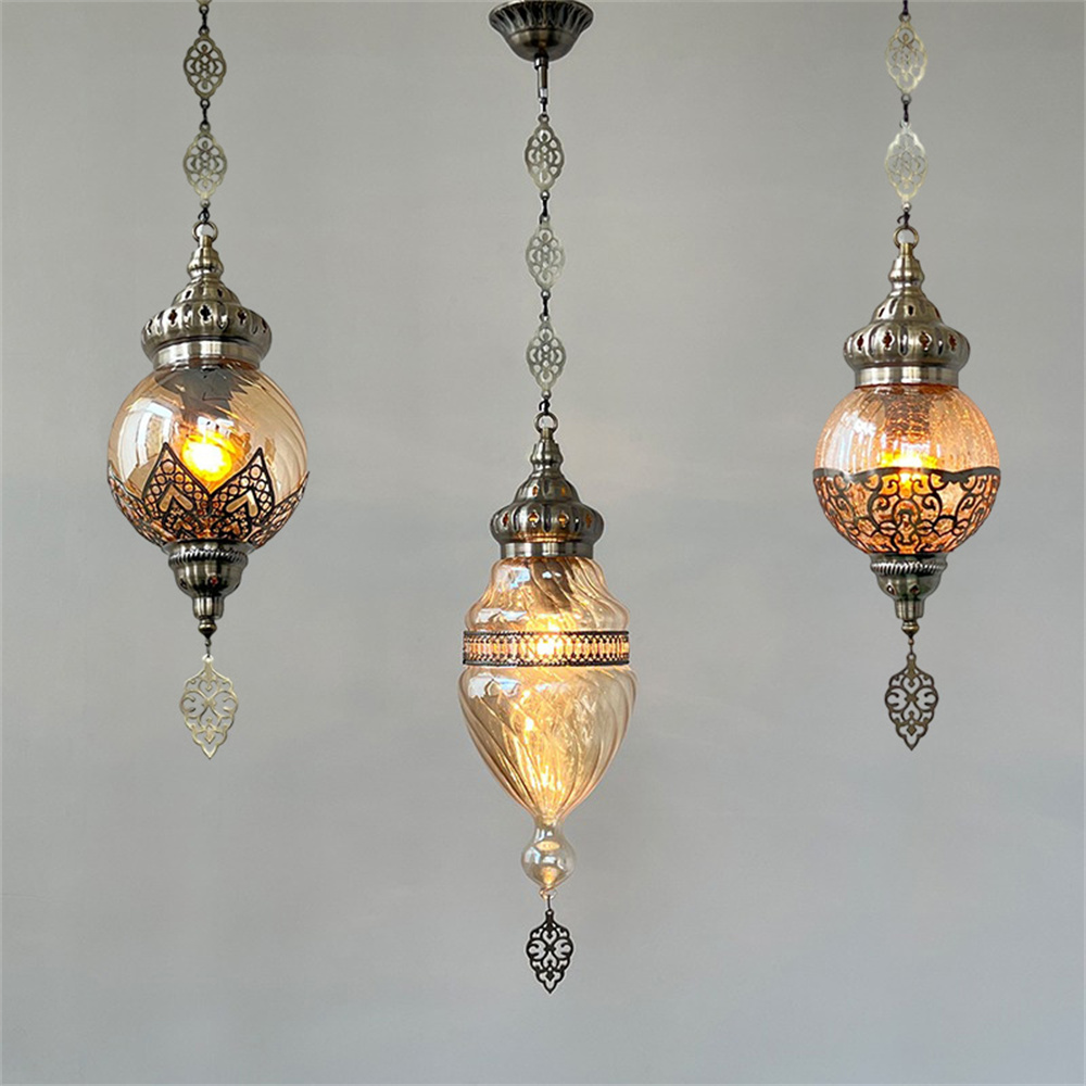 ドバイレトロスタイル手作りガラスペンダントライトダイニングル - Lighting Decor Store のレビューと価格