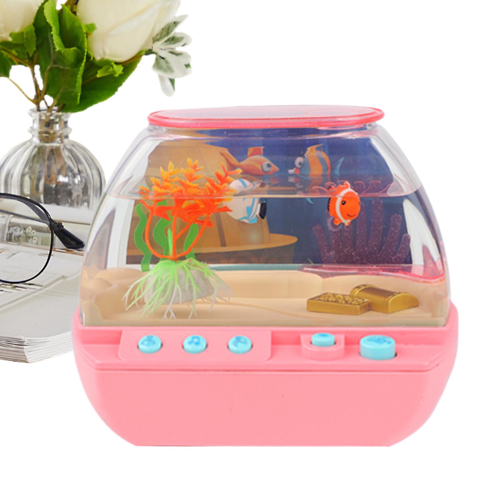 おもちゃの水槽 ホームデコレーション 音楽と光付き 模擬水槽 - Lightings Decoration のレビューと価格