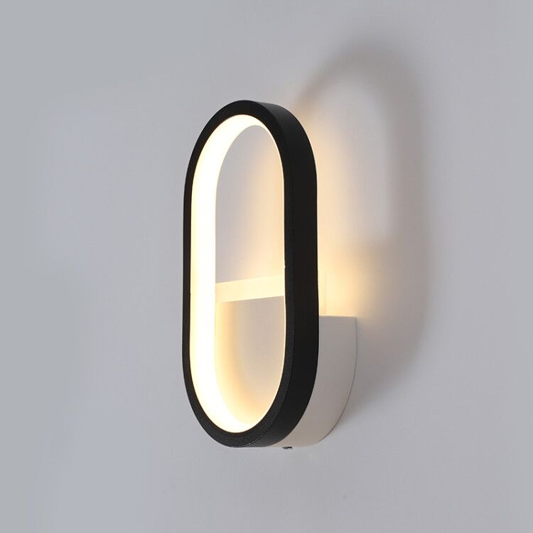 モダンな北欧LEDウォールランプ、ミニマリストブラック幾何学 - Lightings Decoration のレビューと価格