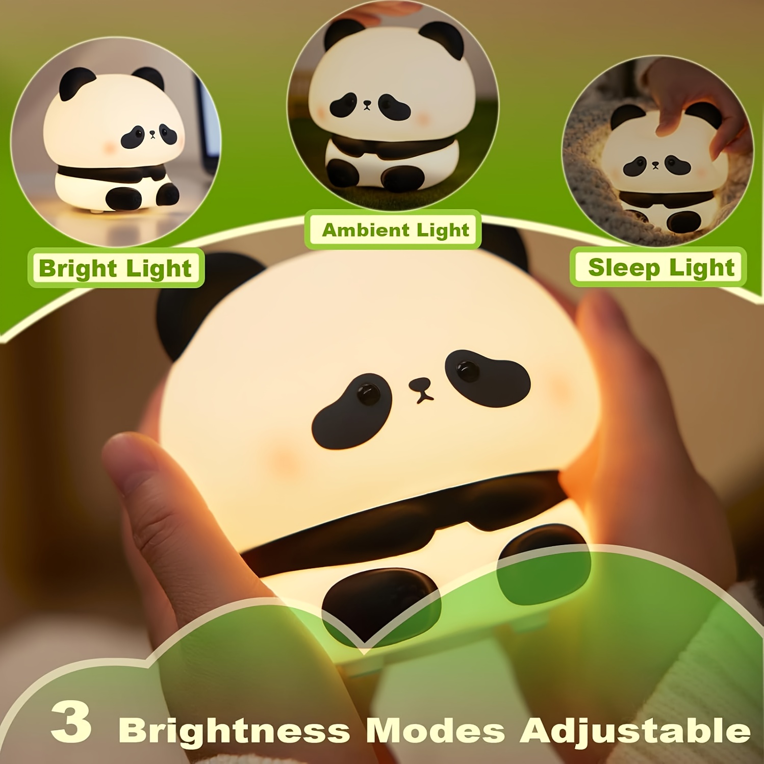 パンダをテーマにしたクリスマスギフト、タイマブルナイトライト - Lightings Decoration のレビューと価格