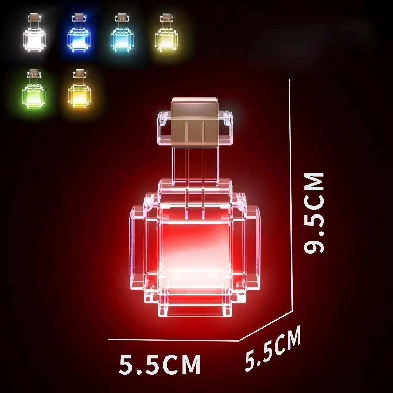 充電式ポーションボトルナイトライト LED 色が変わる 7  - Lighting Home Decor Products のレビューと価格