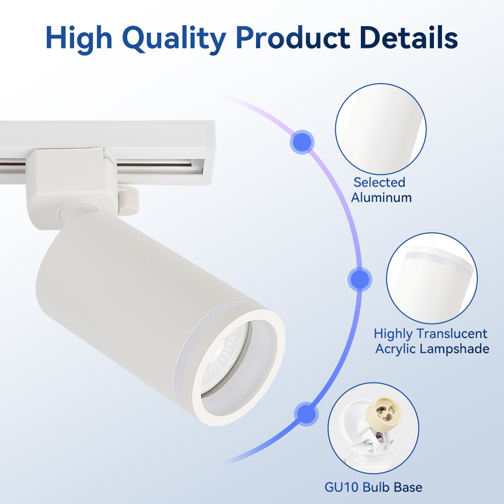 GU10 トラックライト LED トラックランプ交換可能な電 - Lighting Decor Store のレビューと価格