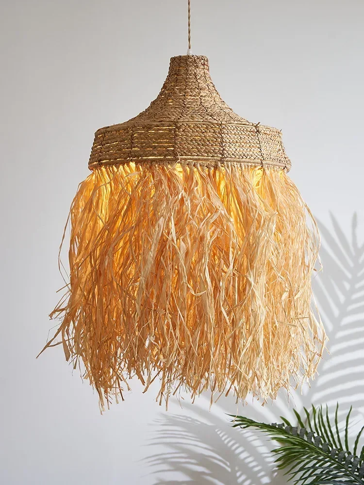 手作りの籐製ペンダントランプ、侘び寂びナチュラルスタイルの吊 - Decor Lighting Australia のレビューと価格