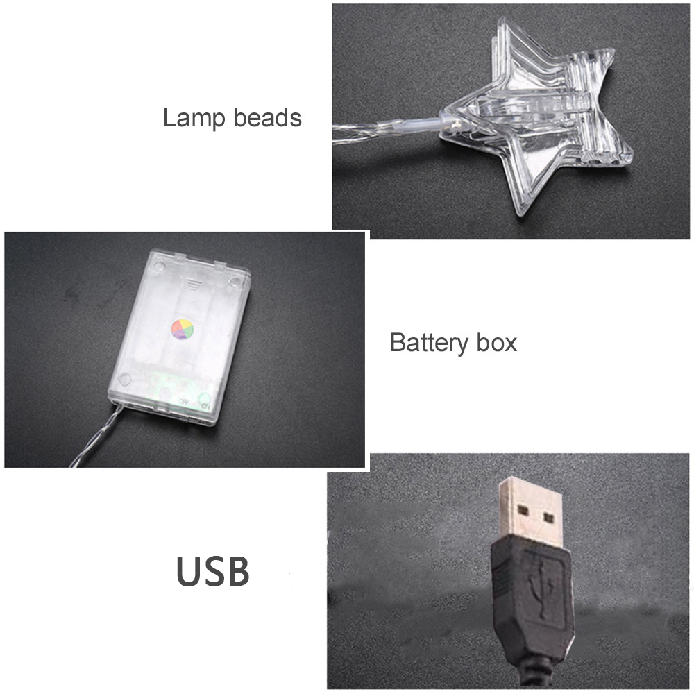 3M 10M LEDスターフォトクリップフェアリーストリング - Lighting Room Decor Photo のレビューと価格