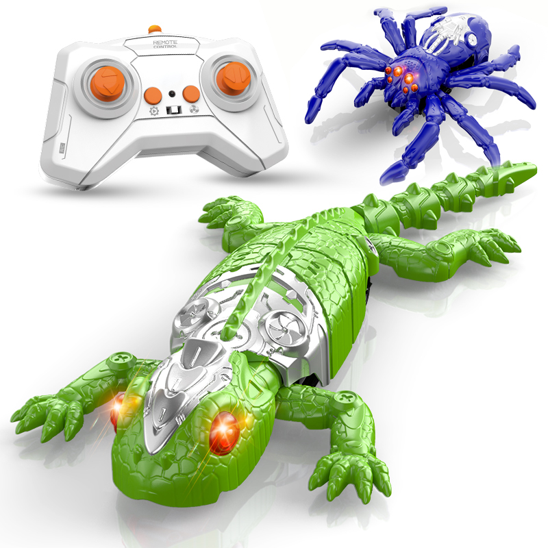 リモコン動物おもちゃ 壁登りヤモリ/クモ 360度回転 LE - Gecko Lighting & Decor のレビューと価格