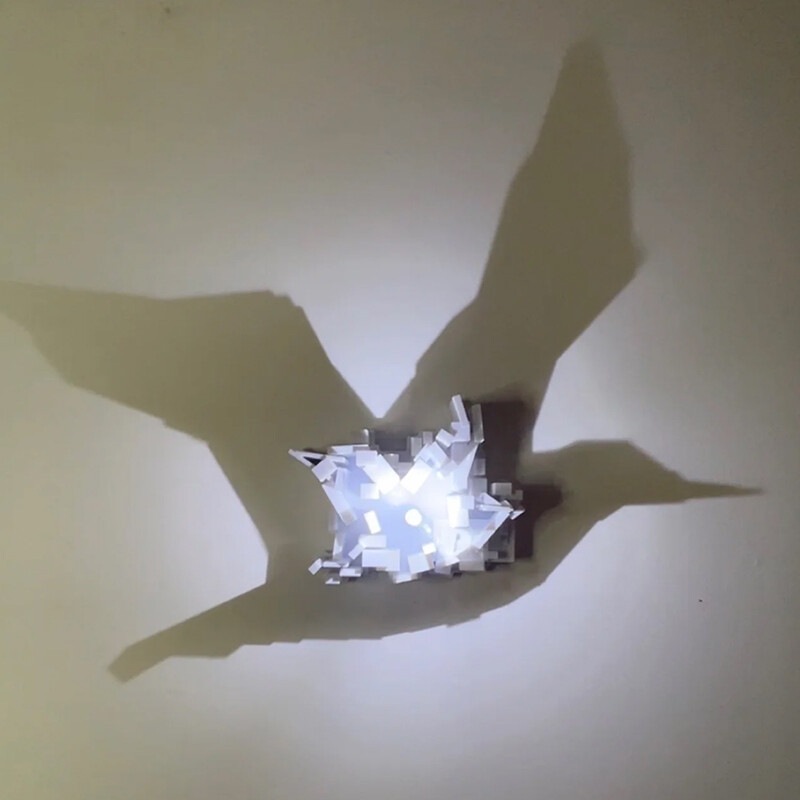 ドロップシッピング 3Dライトシャドウナイトライト アンビエ - Lighting Decor For Bedroom のレビューと価格