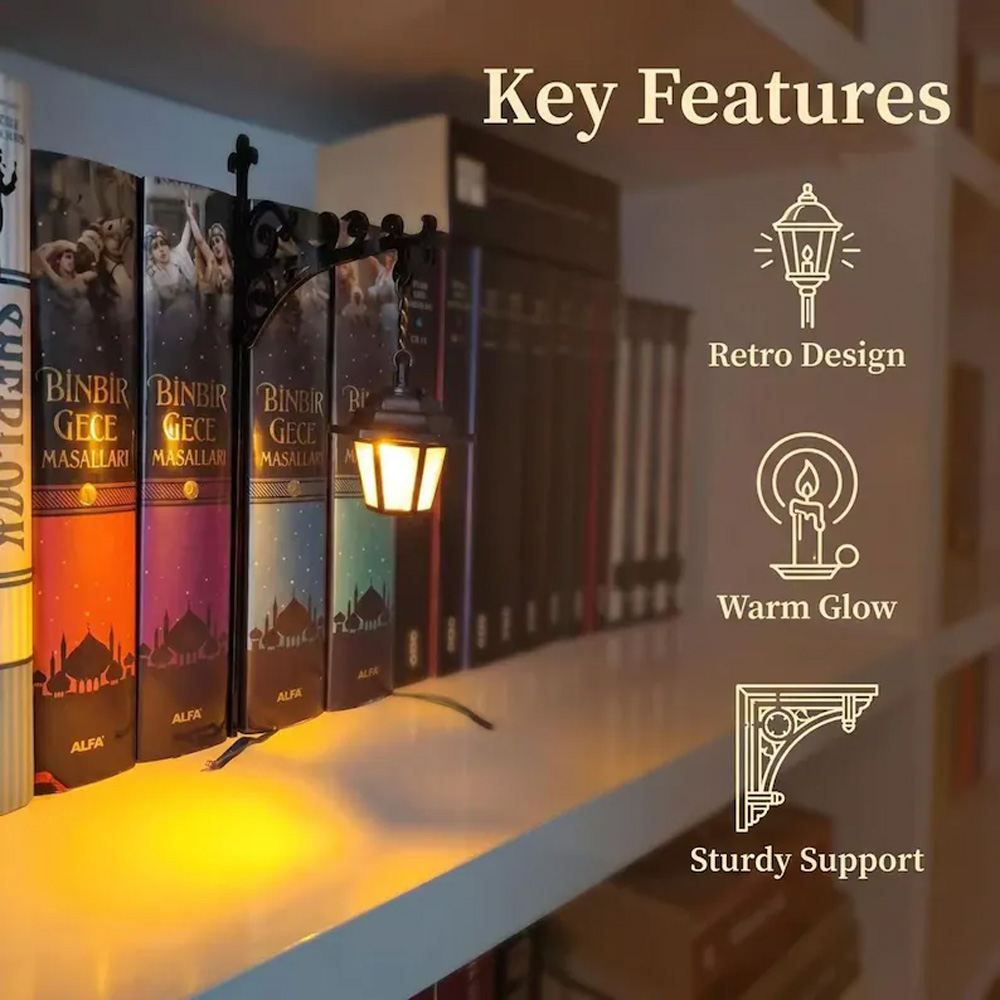 ライブラリーランタン装飾本棚照明レトロライブラリーランタン本 - Lightings Decoration のレビューと価格