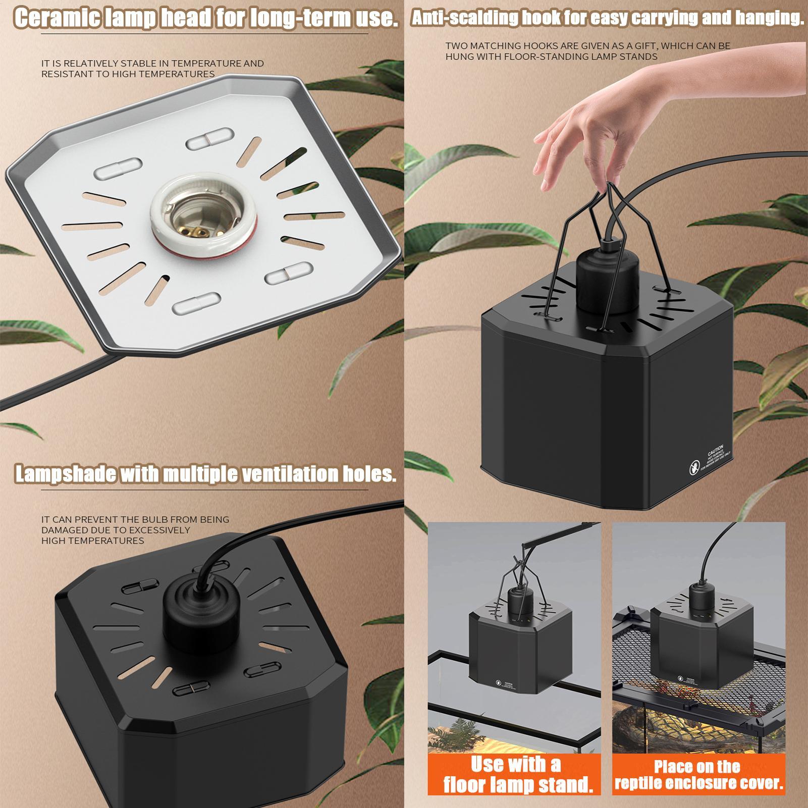 爬虫類用ヒートランプカバー 爬虫類テラリウム用熱照明カバー  - Gecko Lighting & Decor のレビューと価格