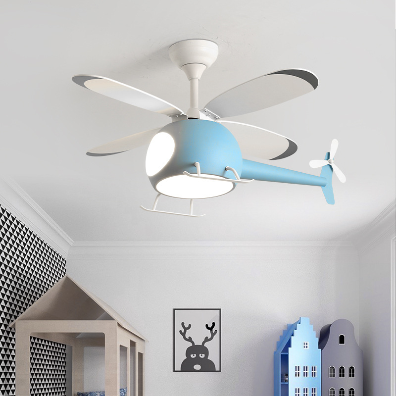 現代のクリエイティブ漫画飛行機ファンライトシンプルな装飾 L - Lightings Decoration のレビューと価格
