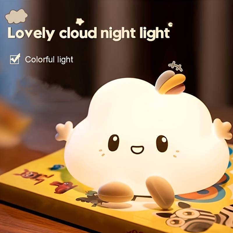 クラウドナイトライト、タッチコントロール調光、充電とタイマー - Lightings Decoration のレビューと価格