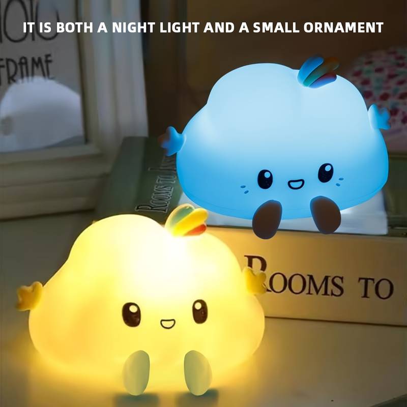 クラウドナイトライト、タッチコントロール調光、充電とタイマー - Lightings Decoration のレビューと価格