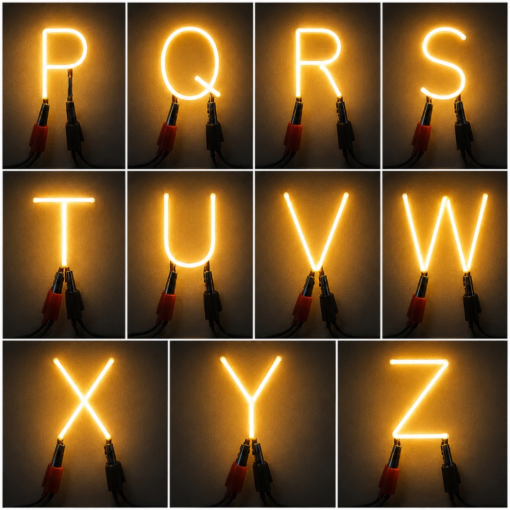 自由に配置可能な26文字LEDフィラメントライト3V高さ35 - Lighting Decor Store のレビューと価格